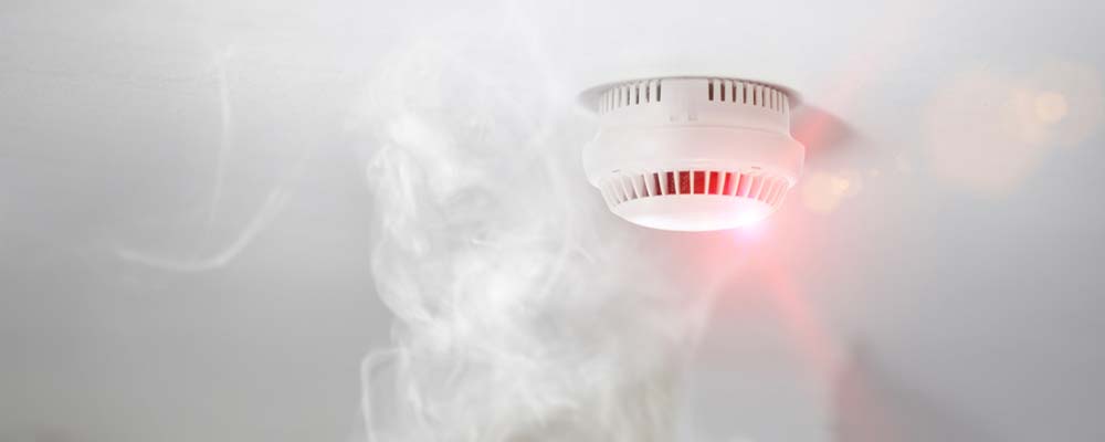 smoke triggering smoke alarm